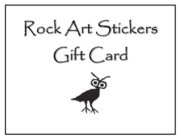 Rock Art Stickers Gift Card